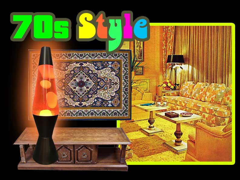 70s furniture collage