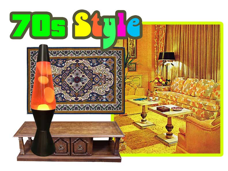 70s furniture collage