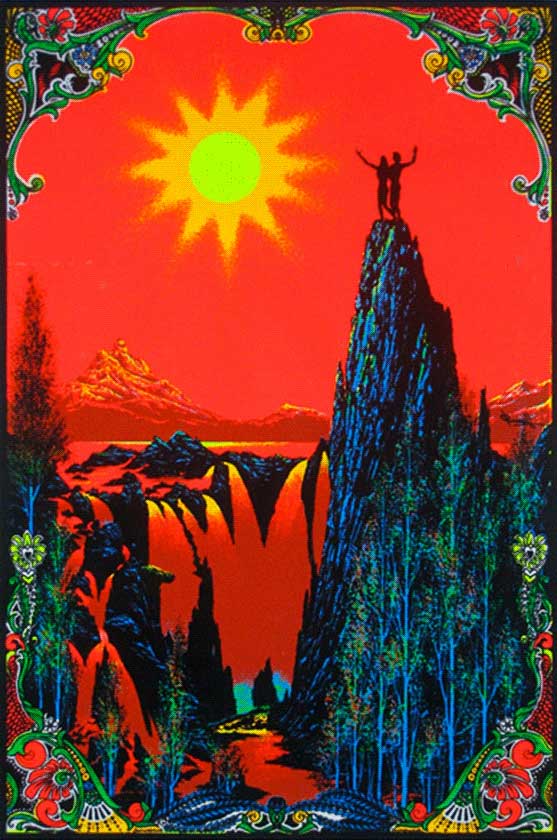 garden of eden blacklight poster