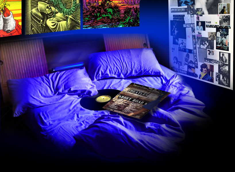 black light bedroom